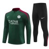 Paris Saint-Germain Sweat d'Entraînement Quarter-Zip 2024-25 Verte Pour Enfant